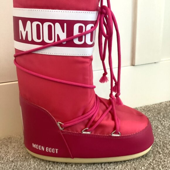 Moon Boot Tall Icon Boots Moon Boots Pink Icon Boots Bougainville Pink - Picture 2 of 9